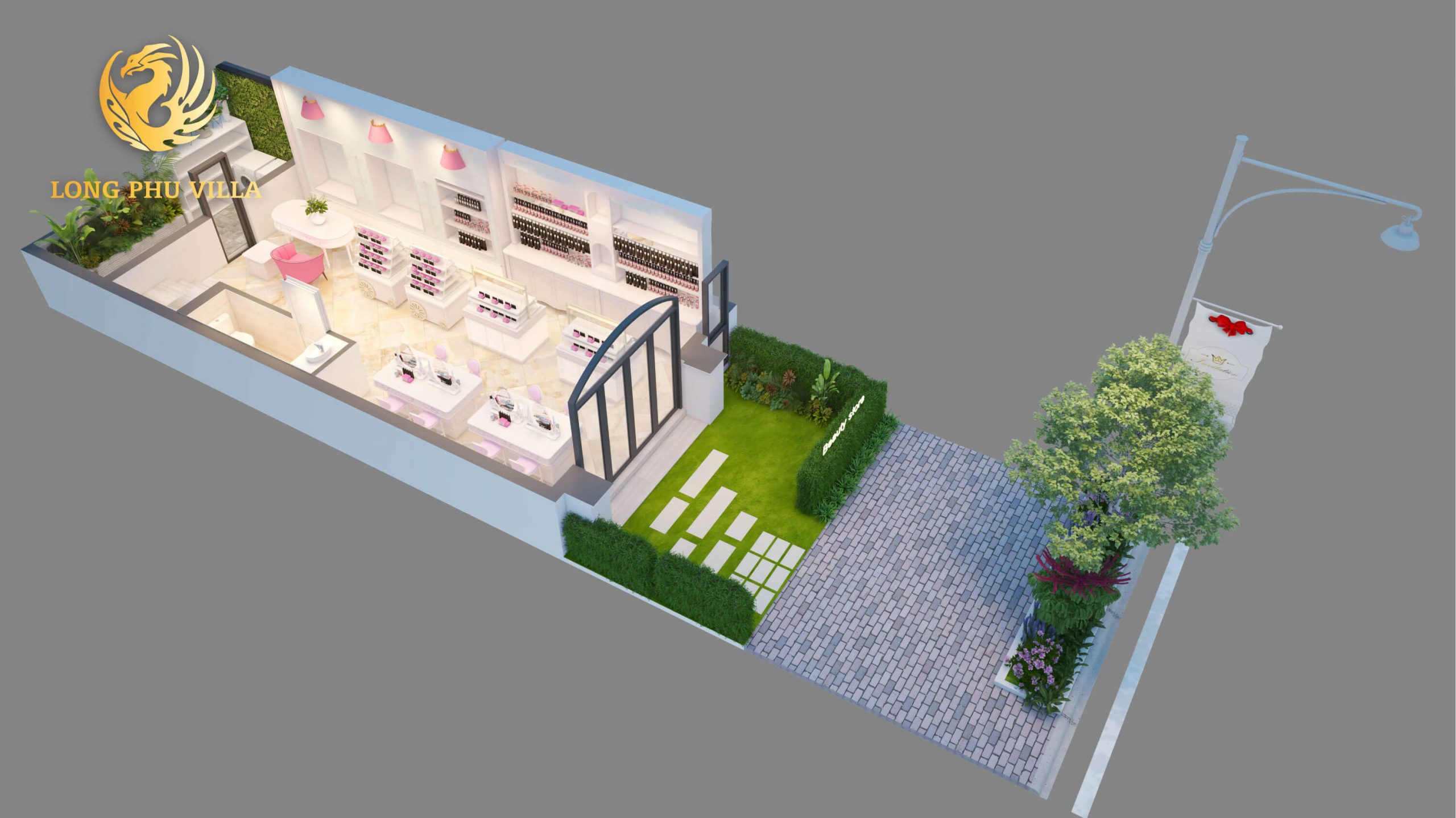 thiết kế long phú villa