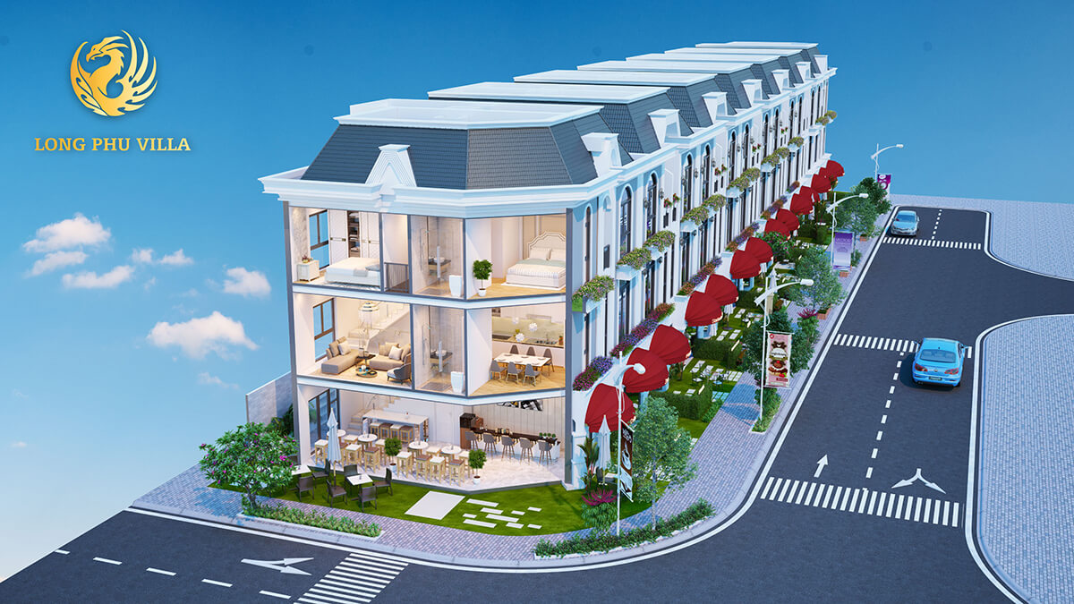 thiết kế long phú villa
