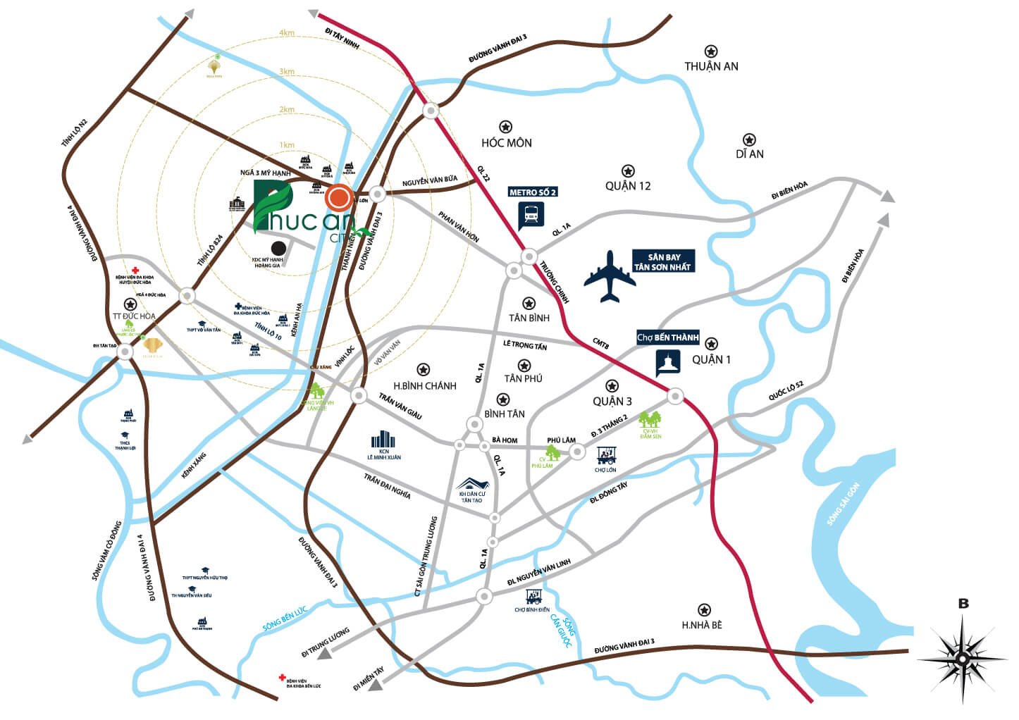 VỊ TRÍ CHUNG CƯ PHÚC AN CITY