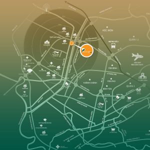 Vị trí Phúc An City mặt tiền Tỉnh lộ 824, Đức Hòa, Long An